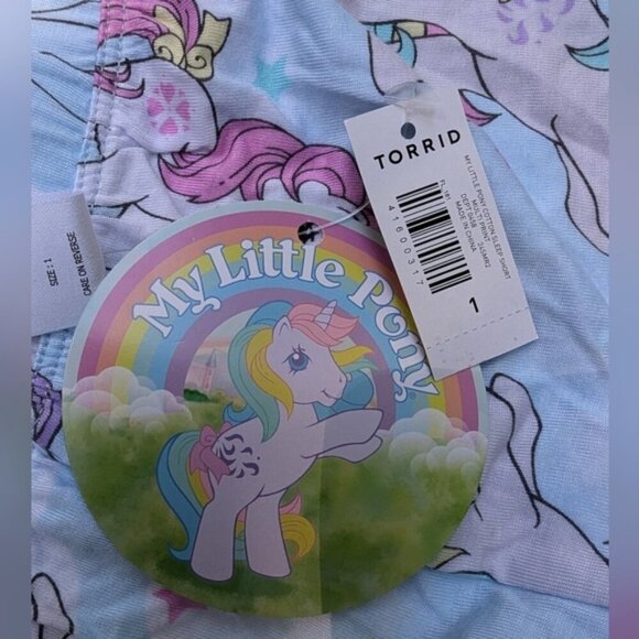 Torrid My Little Pony Sleep Short woman's plus Size 1x. - Picture 6 of 12